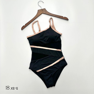 Bikini 1 mảnh hàng VNXK siêu tôn dáng, màu xanh phối ren ôm Body