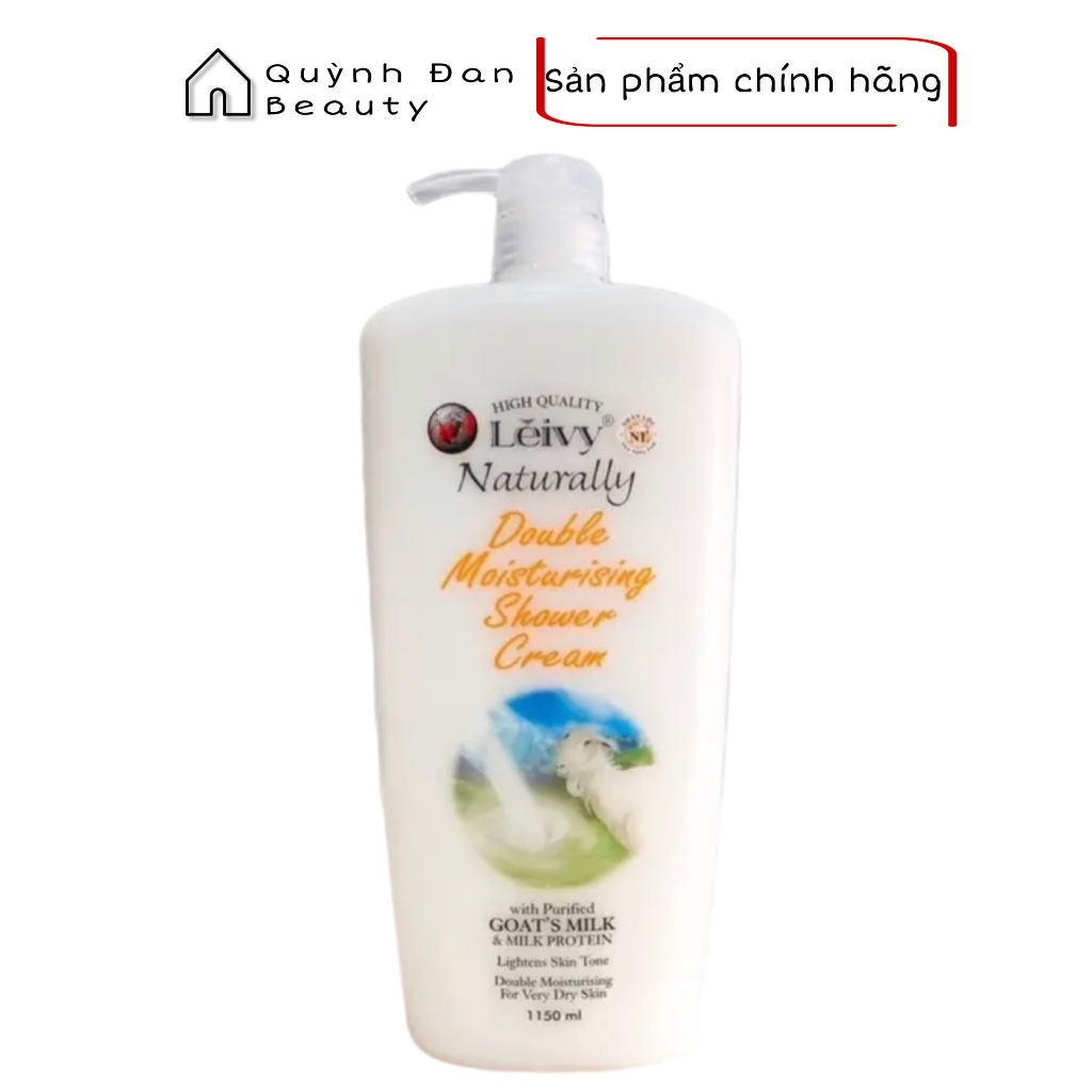 Sữa tắm dê trắng da Leivy Naturally 1150ml