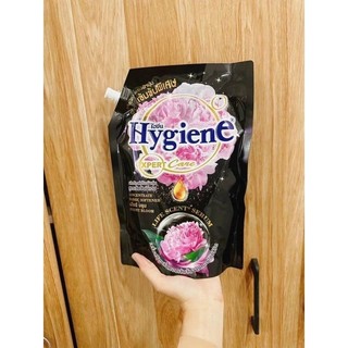 Nước xả vải hygiene thái lan đậm đặc siêu thơm túi màu đen 1150ml
