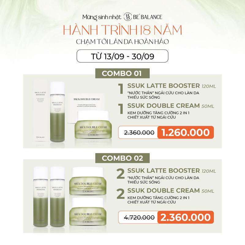 Combo nước thần ssuk latte và kem ssuk ngãi cứu - ricorner88