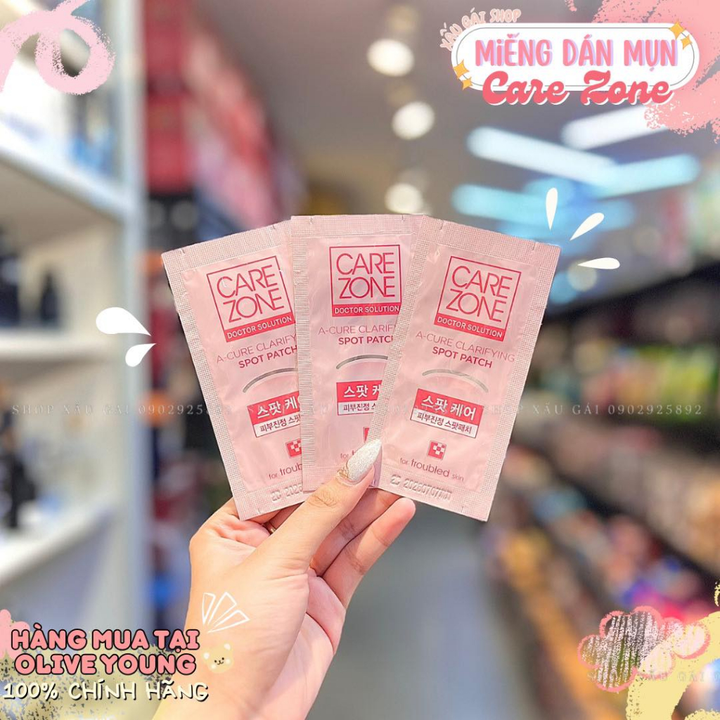 [ LẺ 1 MIẾNG ] Miếng dán mụn CAREZONE Doctor Solution A-Cure Spot Patch