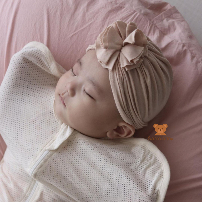 Nhộng ngủ Sunday Hug Hàn Quốc, nhộng chũn túi ngủ vải mesh chất cotton tự nhiên có lỗ thoáng khí giúp bé ngủ ngon