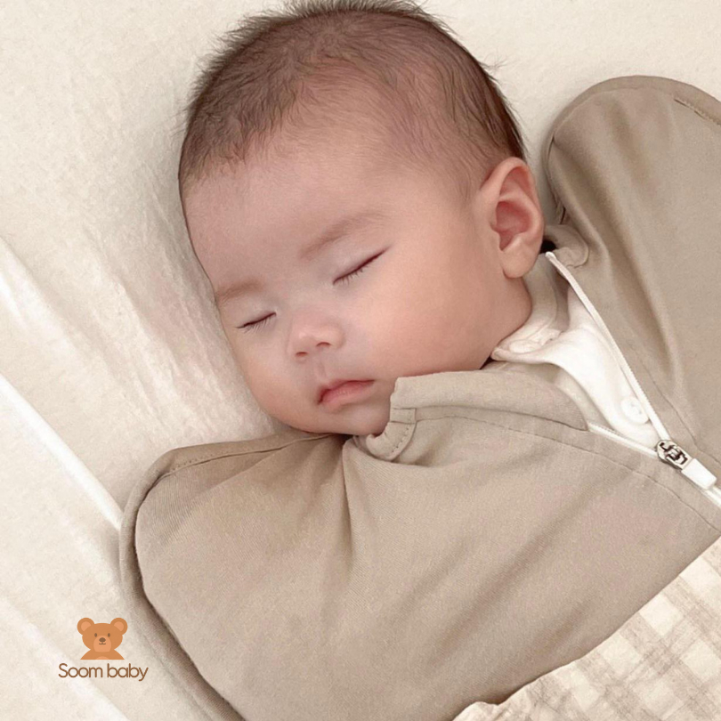 Nhộng ngủ Sunday Hug Hàn Quốc, nhộng chũn túi ngủ vải mesh chất cotton tự nhiên có lỗ thoáng khí giúp bé ngủ ngon