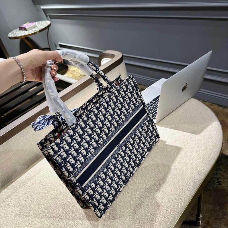 Túi tote đi ò bôk hàng đẹp lót nỉ, tặng kèm khăn lụa hãng có 2size