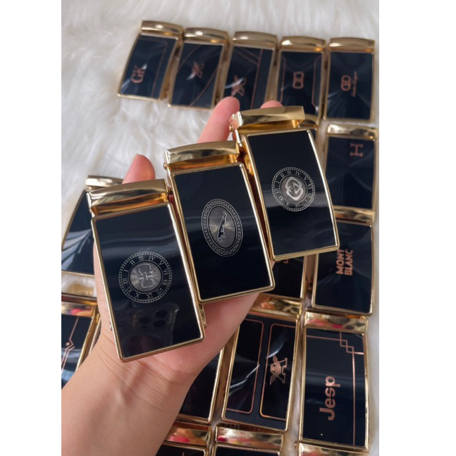 Mặt Khoá Thắt Lưng Nam Khoá Tự Động Hợp Kim Màu Vàng Chống Trầy Xước Hoạ Tiết Ngẫu Nhiên