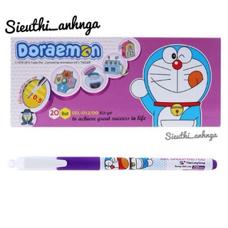 Combo 10 Bút Gel Nước Doremon Mực Tím