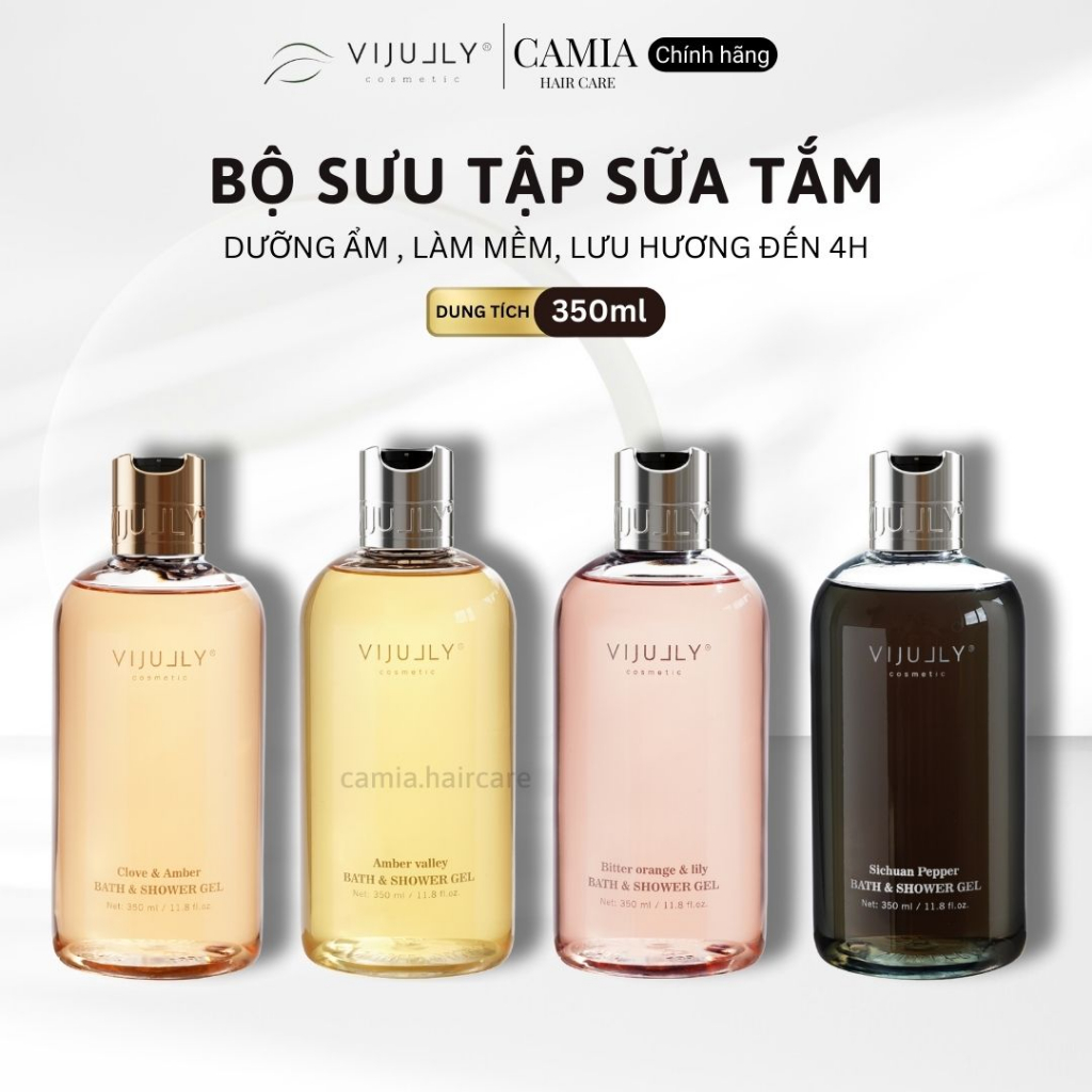 Sữa tắm trắng da, dưỡng ẩm VIJULLY hương nước hoa, 350ml