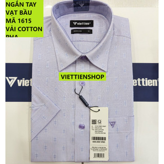 Áo sơ mi việt tiến ngắn tay hoa văn