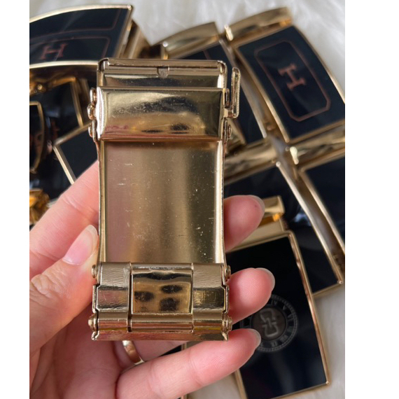 Mặt Khoá Thắt Lưng Nam Khoá Tự Động Hợp Kim Màu Vàng Chống Trầy Xước Hoạ Tiết Ngẫu Nhiên