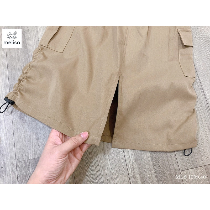 Bộ Melisa áo chữ+chân váy kaki túi hộp siêu mềm 12-45kg