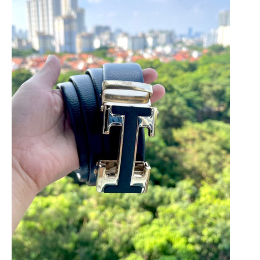 Thắt Lưng Nam Dây Nịt Nam Mặt Khóa Kim Loại Họa Tiết Chữ H