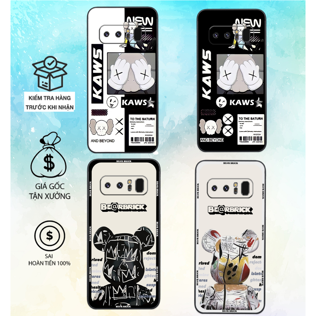 Ốp lưng Samsung Note 8 / Samsung Note 9 mẫu BEARBRICK mới bảo vệ camera rẻ đẹp cute
