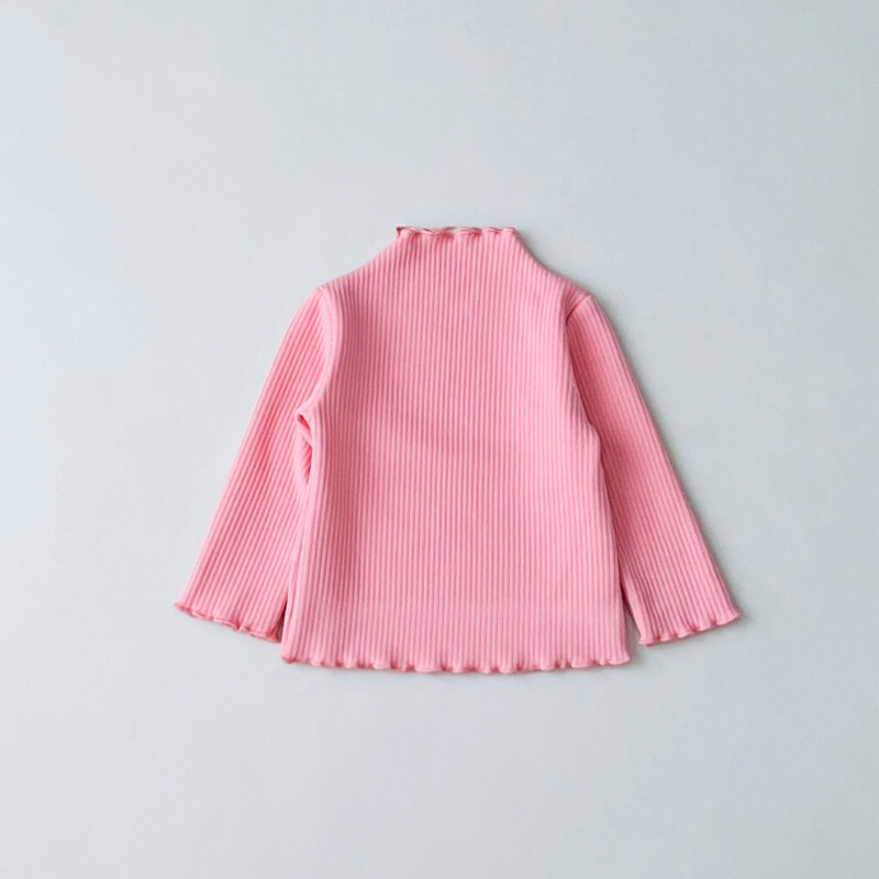 Áo giữ nhiệt dài tay cổ bèo cotton Hàn cho bé trai,bé gái