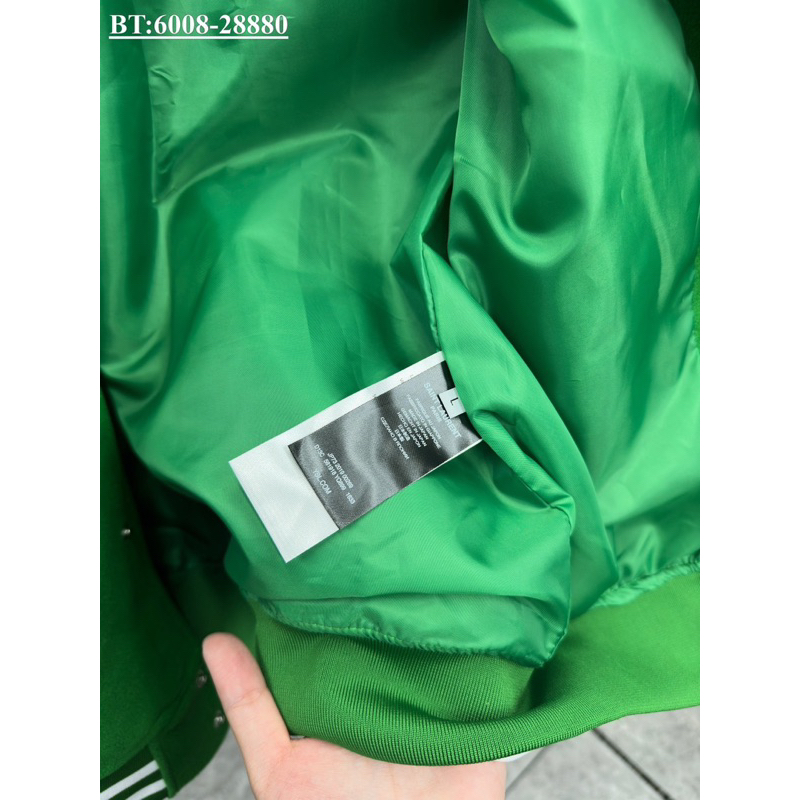 Áo bomber TEEDDY vải dạ phối da chất liệu dày dặn