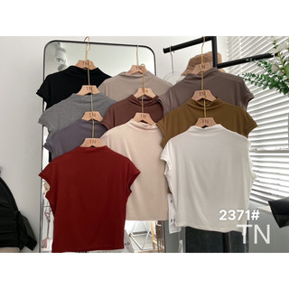 Áo thun trơn cộc tay giữ nhiệt cổ cao