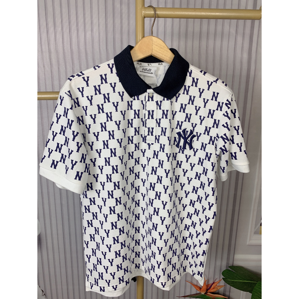 Áo polo NY MLB full size nam nữ chất thun vãi dày dặn mềm full size từ 45-80kg