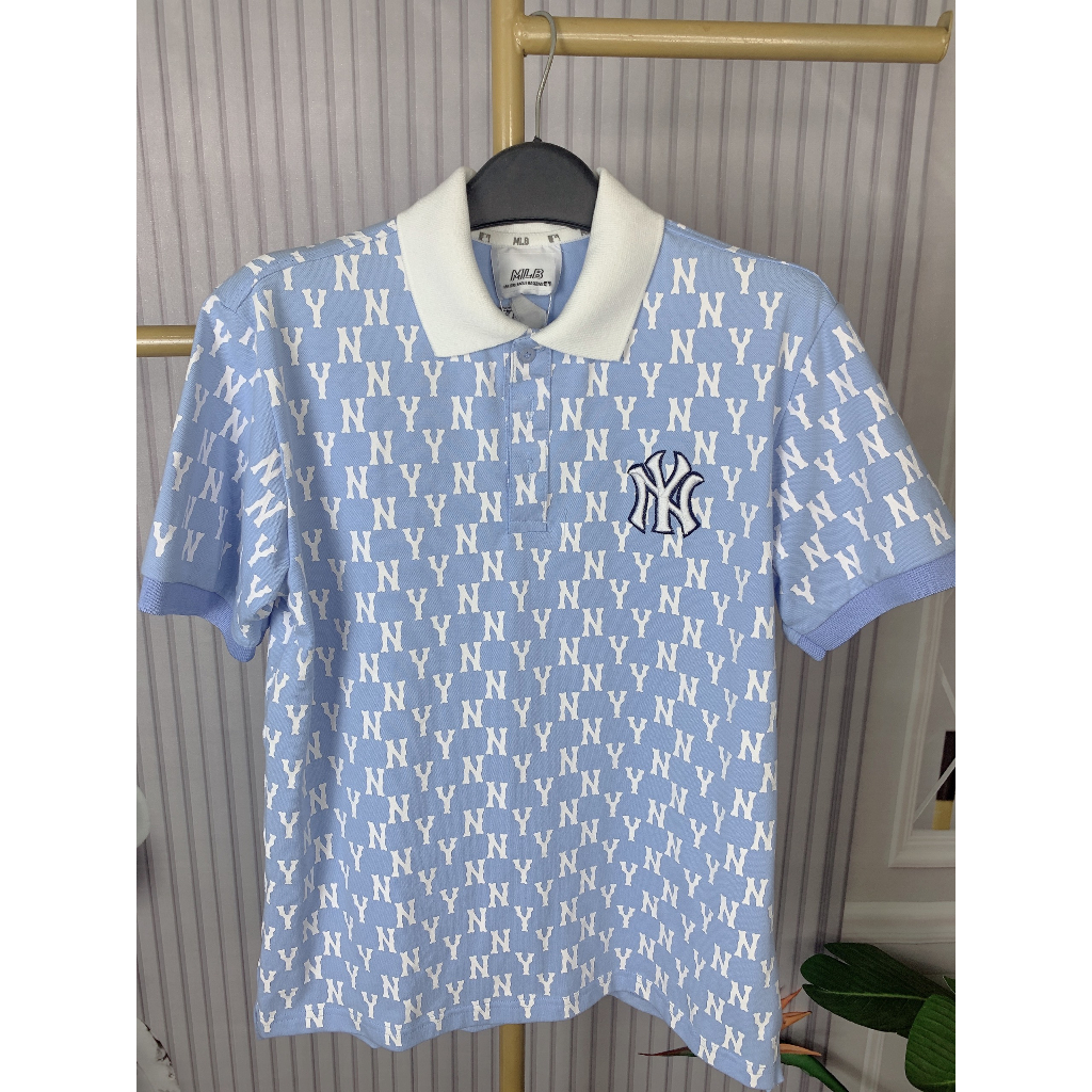 Áo polo NY MLB full size nam nữ chất thun vãi dày dặn mềm full size từ 45-80kg