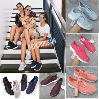 Giày cross literide pacer nữ buộc dây, giày cross thể thao nữ bằng nhựa EVA cao cấp đi bộ nhẹ êm - Nhà Cá Sấu