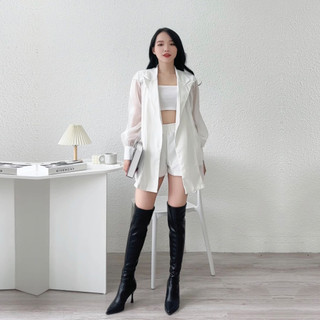 Set váy áo cổ vest sang trọng đứng fom 912