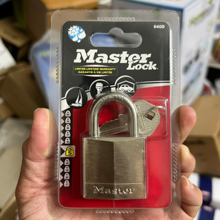 Ổ khóa master lock 640 eurd thân đồng 40mm bọc niken 2 chìa răng cưa - msoft