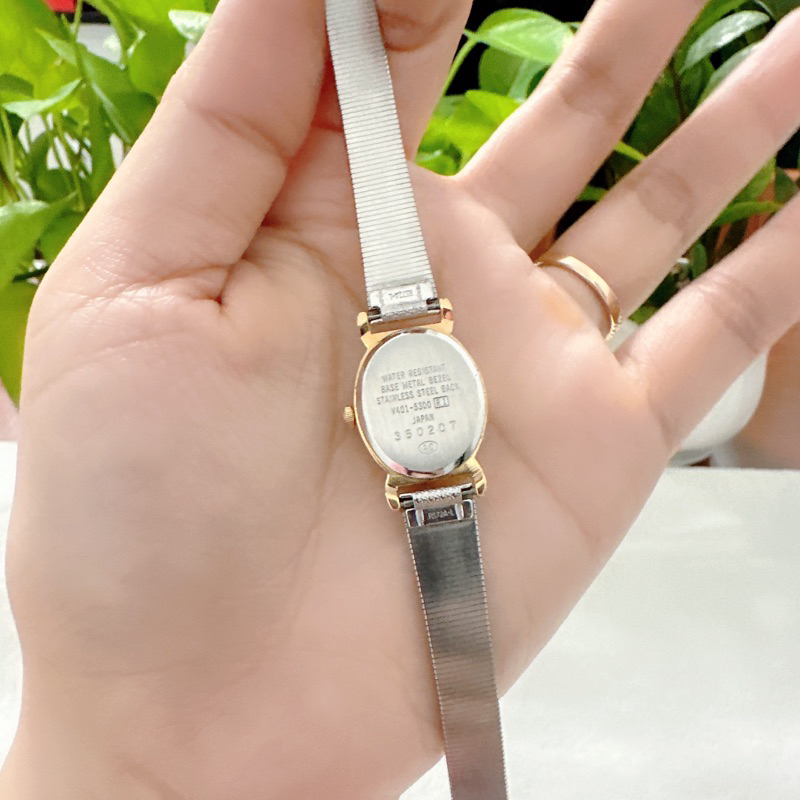 Đồng hồ nữ si nhật dáng dây lụa hiệu Estate