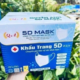 2 thùng (200 cái) khẩu trang 5D Quyền Anh