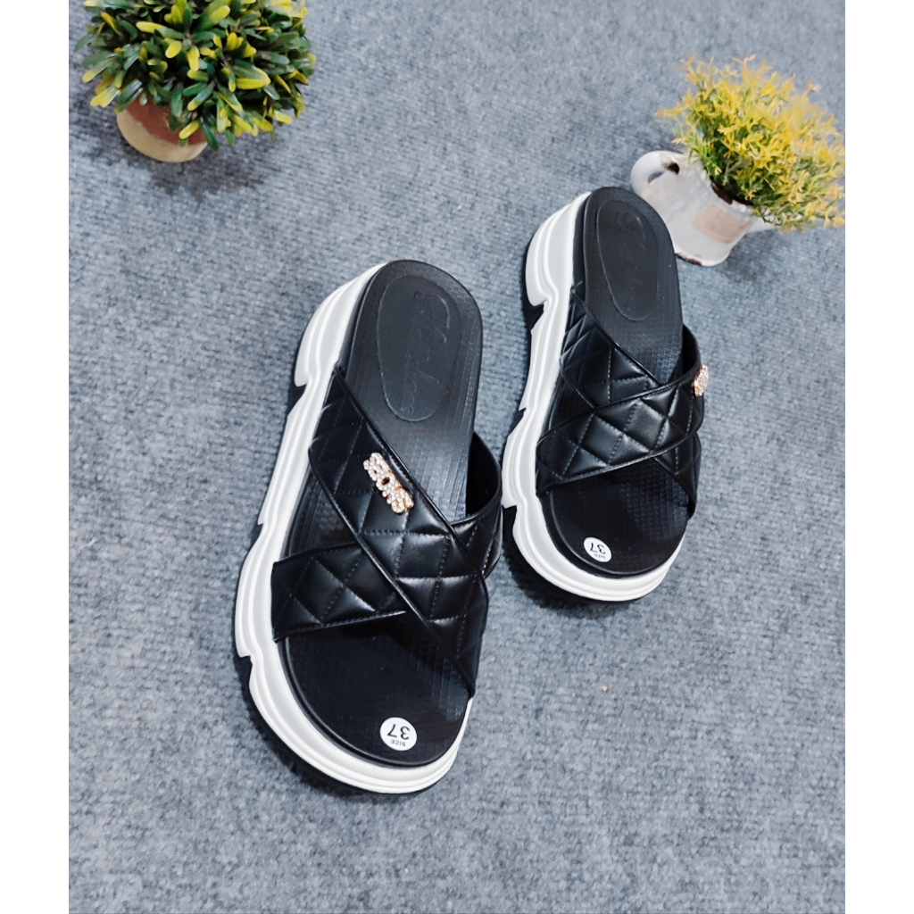 Dép xuồng - Bánh mỳ nữ Hatishoes hàng xịn PU thật 100% chuẩn phom mang ôm chân hàng siêu nhẹ