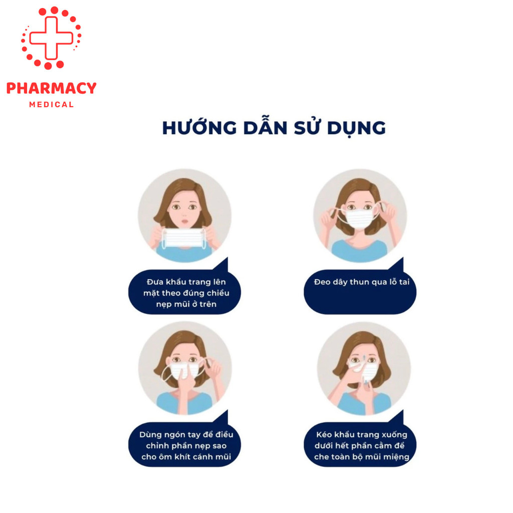 Khẩu trang 5d Thịnh Phát combo 200 chiếc giá sale rẻ