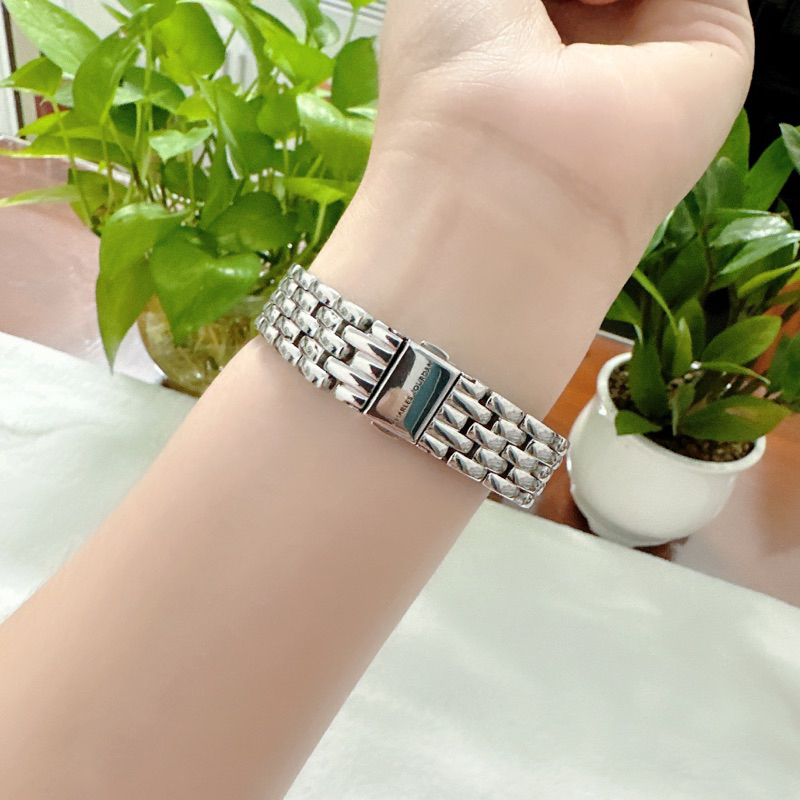 Đồng hồ nữ si nhật dáng tank hiệu Charles Jourdan