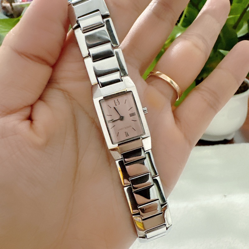 Đồng hồ nữ si nhật dáng tank hiệu Lazysusan