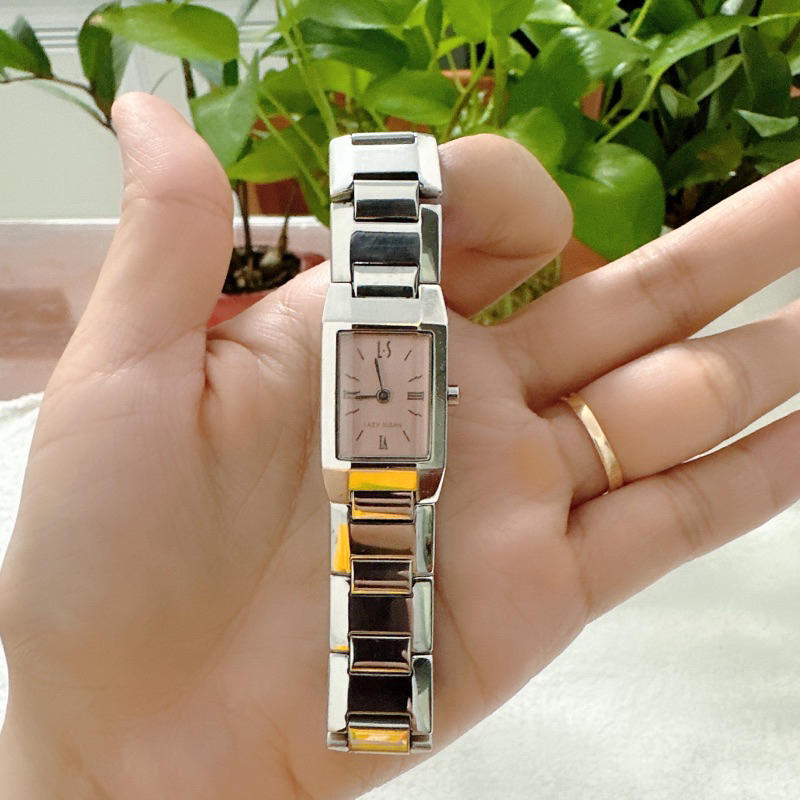 Đồng hồ nữ si nhật dáng tank hiệu Lazysusan