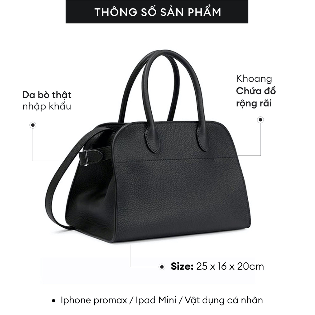 ENSO - Túi Xách Da Thật HALAY Màu Trắng