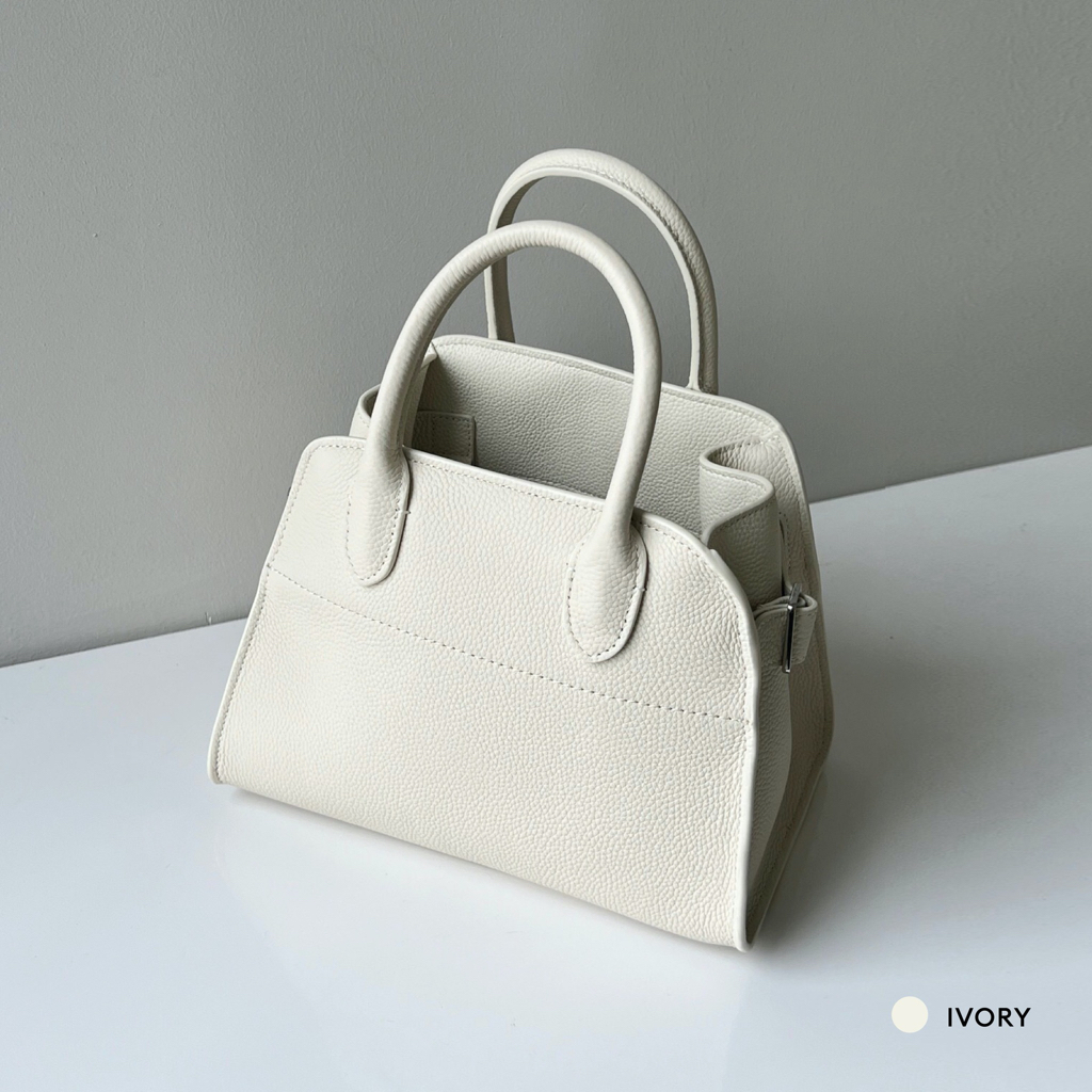 ENSO - Túi Xách Da Thật HALAY Màu Trắng