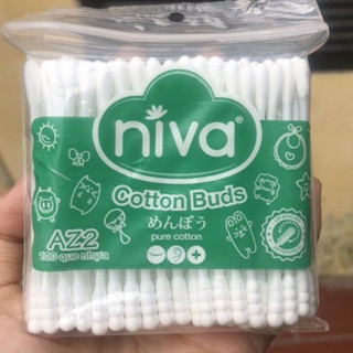 Tăm bông Niva Cotton Buds 100 que nhựa