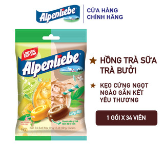 Kẹo alpenlibe trà sữa và trà bưởi 119g