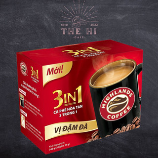 Cà phê sữa hòa tan 3in1 highlands coffee – hộp 20 gói