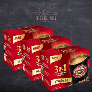 Combo 3 hộp cà phê sữa hòa tan 3in1 highlands coffee – hộp 20 gói