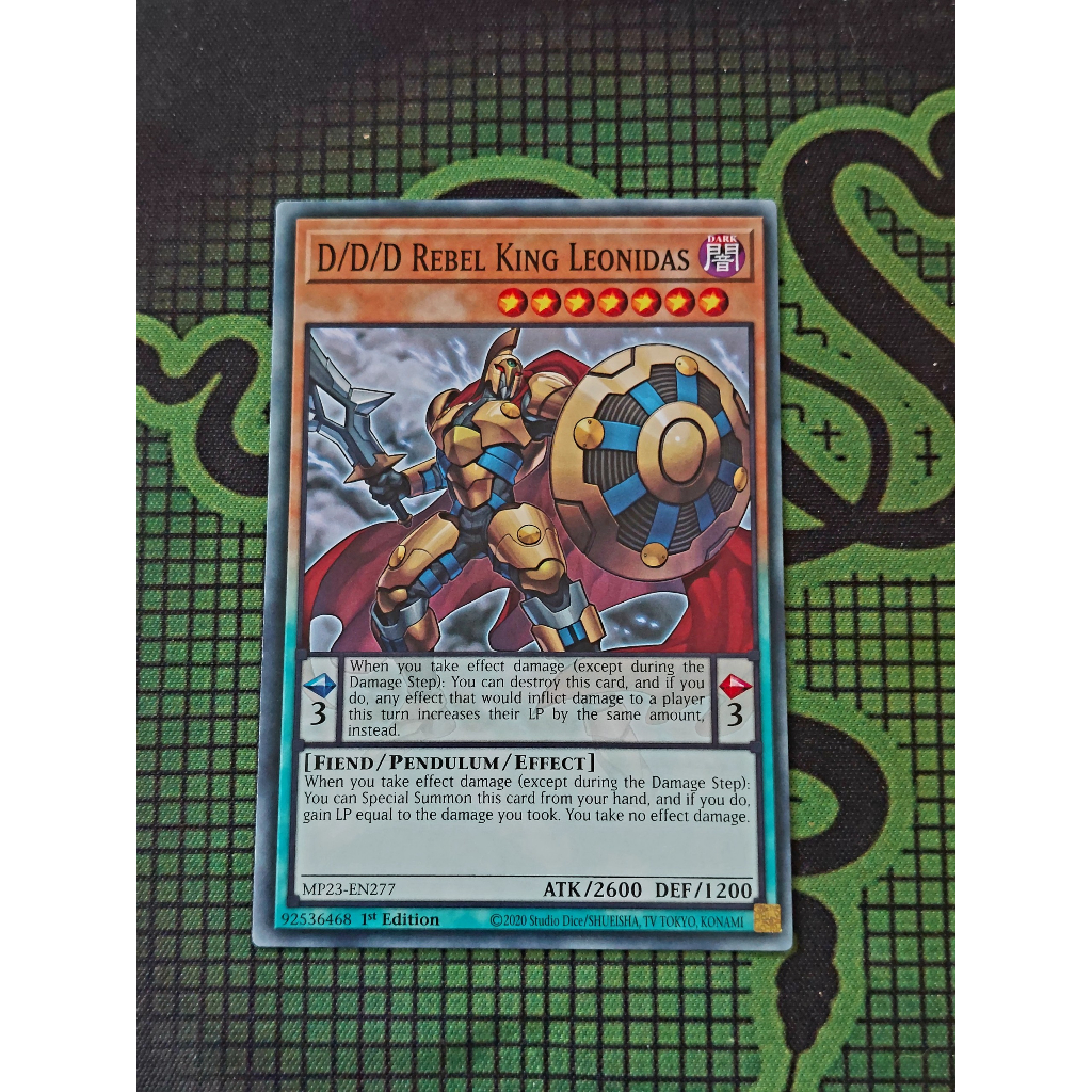 Thẻ Bài Yugioh Pen D/D/D Rebel King Leonidas - MP23-EN277 - Common