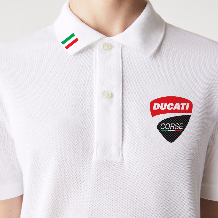 Áo polo thời trang DUCATI tay ngắn cao cấp, chất cá sấu poly 4 chiều thái co giãn, thoáng mát, dày dặn.
