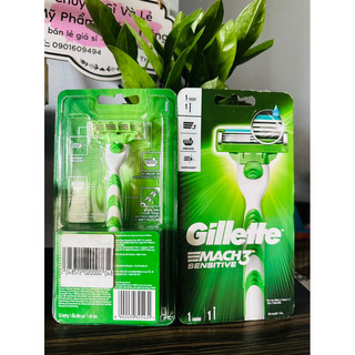 [Chính Hãng 100%]Dao Cạo Râu Gillette Mach3 Classic (1 Cán Dao + 2 Lưỡi Dao) - Mach 3 Basic cao cấp
