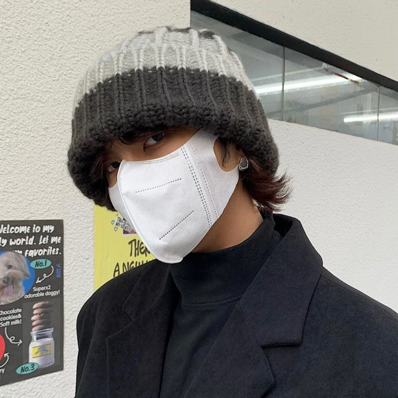 Mũ len thiết kế basic chunky knit beanie Brokeboiz