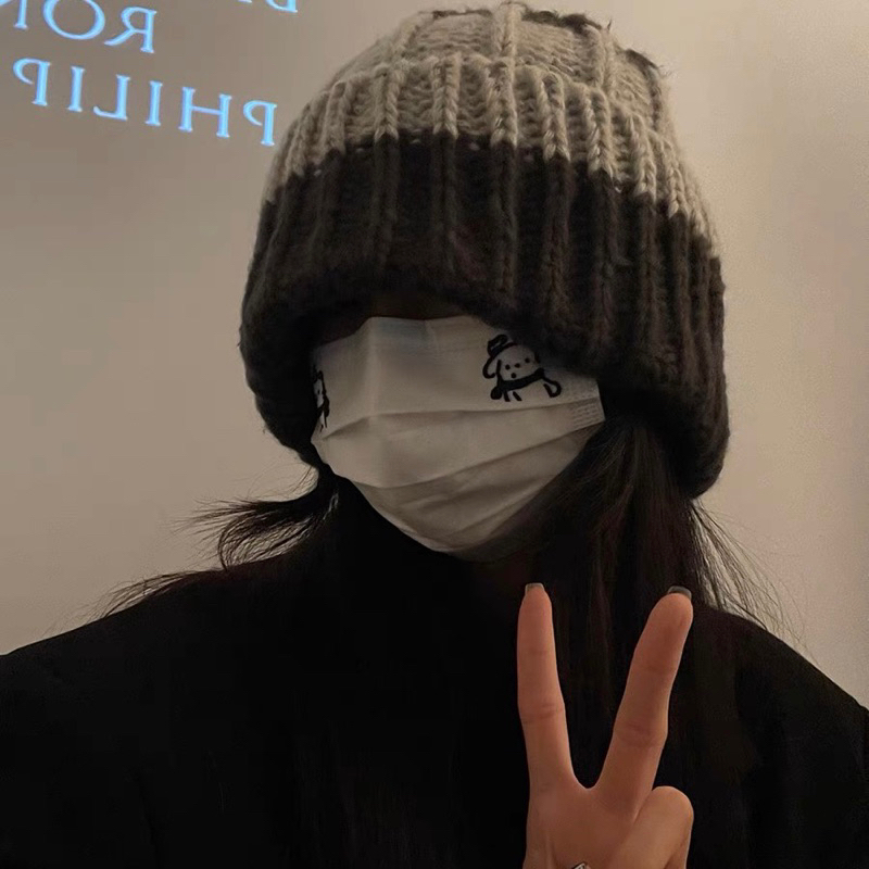 Mũ len thiết kế basic chunky knit beanie Brokeboiz