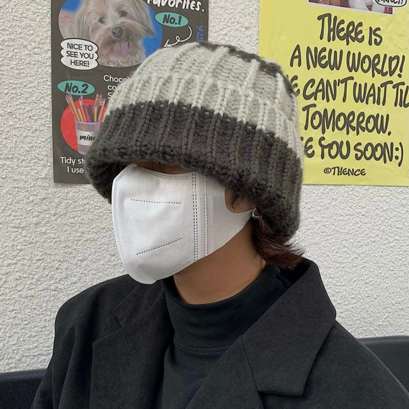 Mũ len thiết kế basic chunky knit beanie Brokeboiz