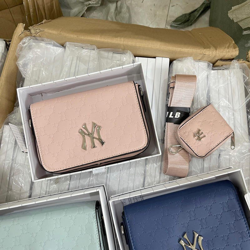 Túi Xách đeo chéo ny 2 món dành cho nam nữ  sale giá tốt