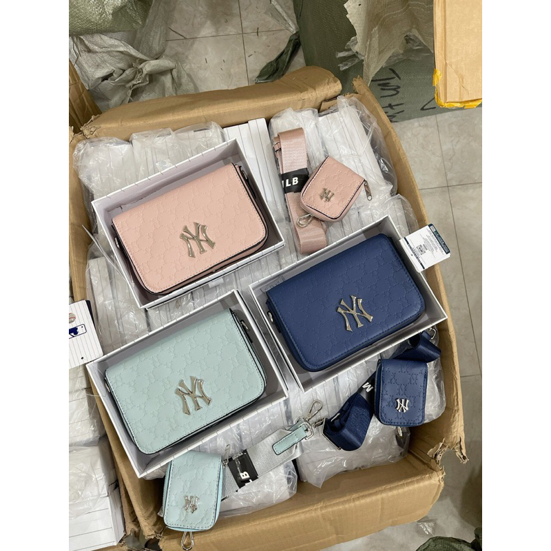 Túi Xách đeo chéo ny 2 món dành cho nam nữ  sale giá tốt