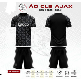 Quần áo đá bóng CLB Ajax Màu Đen