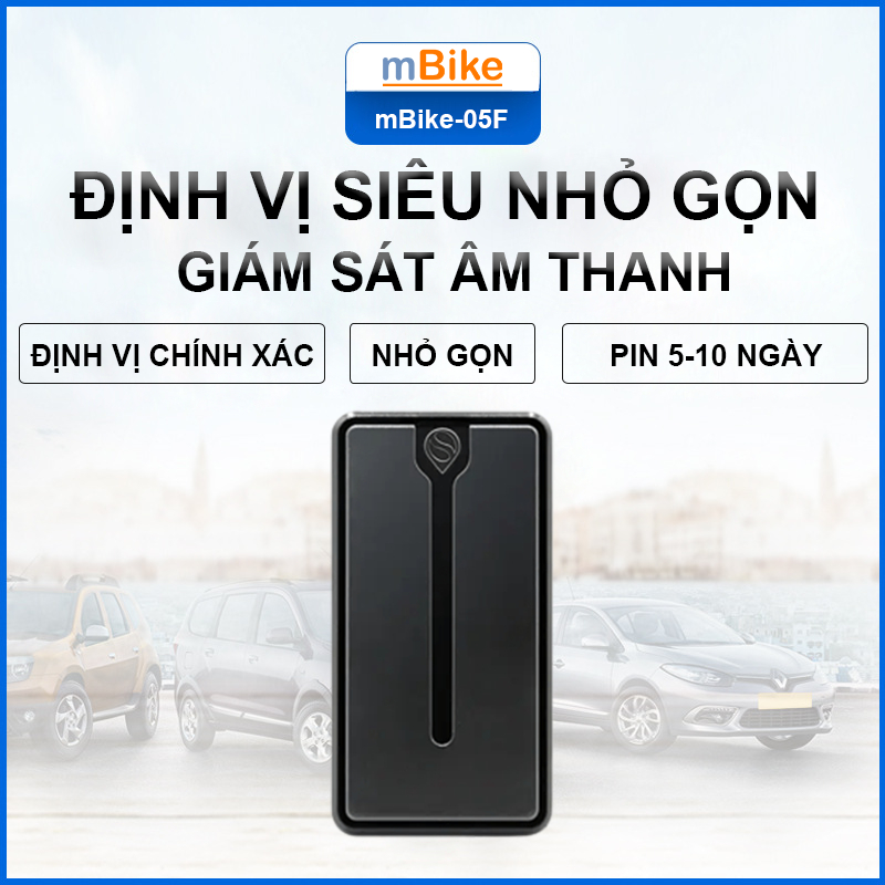 Thiết Bị Định Vị Không Dây Ô Tô Xe Máy Dùng Pin mBike-05F - Siêu Nhỏ, Độ Chính Xác Cao - Bảo Hành 12 Tháng