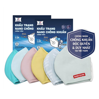 Combo 2 Khẩu trang kháng khuẩn Hanvico Nano Bạc