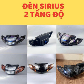 Chóa đầu đèn zinpat Sirius 2 tầng si hello pha led zhipat zimpat zipat sihelo sirus 50cc kèm ốp bợ