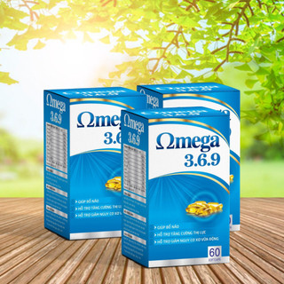 omega 369 Tăng cường thị lực, giảm nguy cơ xơ vữa động mạch hộp 60 viên hạn sử dụng tới 2026